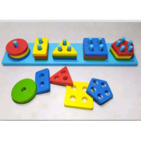 mainan edukasi menara geometri