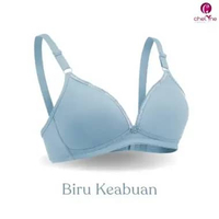 Chelyne BH Wanita B389 Full Cup Bra Spandeks Lycra Tanpa Kawat Penyangga - Daily Bra 36/42. Size 42/