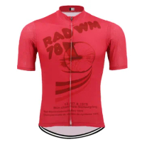 2019 Retro cycling jersey bike wear men red Short sleeve ropa Ciclismo road Outdoor sports summer cycling clothing custom