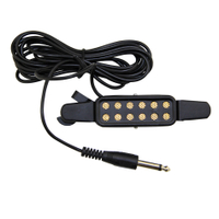 BATESMUSIC Guitar Pickup transduser elektrik akustik untuk gitar akustik, panjang kabel 10'