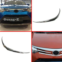 Cover Bumper Engine Head Trim Front Grid Grill Grille Frame Edge 1Pcs For Toyota Vios/Yaris 2014 2015 2016 2017 2018 2019 2020
