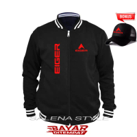 GRATIS TOPI…!! JAKET VARSITY PRIA DAN WANITA TEXT MERAH EG KIRKA / PREMIUM QUALITY BEST SELLER VARSI