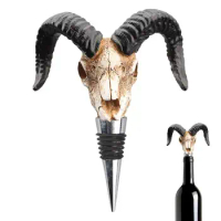 Animal Skull Bottle Stopper Red Wine Bottle Stopper Reusable Champagne Saver Bottle Cap Sealer Plug Restaurant Bar Supplies Tool