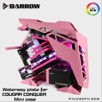 Barrow CRZFM-SDB Waterway Board For Cougar Conquer Mini Case For Intel CPU Water Block&amp;Single GPU Building RGB 5V 3PIN Waterway