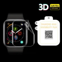 3D Hydrogel ฟิล์มเต็มหน้าจอ Protector สำหรับ Iwatch Apple Watch Series 2/3/4/5/6/SE/7 38มม.42มม.40มม.44มม.S7 41มม.45มม.