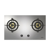 เตาฝัง 2 หัวเตาฐานสเตนเลส รุ่น MX7825C ขนาด 76 x 44 ซม. สีสเตนเลส