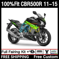 Fairing For HONDA CBR 500 R 500R CBR500 RR Green grey 11No.120 CBR500R 11 12 13 14 15 500CC 2011 2012 2013 2014 2015 Injection