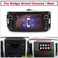 For Dodge Grand Caravan/Ram 2008-2020 2 Din Android Car Radio DVD Player GPS Navigation HD Screen Multimedia