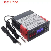 10Pcs/lot STC 3008 Dual Digital Temperature Controller Two Relay Output Thermoregulator Thermostat Heater Cooler dual probe
