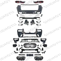 Popular hot sale newest car parts for BMW X7 G07 19-22 modified to 2023 Sport model contain front and rear bumper with grille
