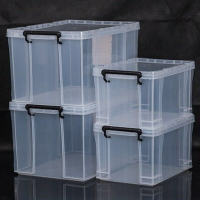 收納箱 收納盒玩具收納箱定logo整理儲物箱塑料透明手提箱