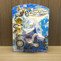 Mainan Anak 3+ Zuper Racing Motor Cross Motor Trail + Piala Purple