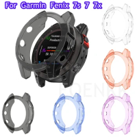 Protection Case For Garmin Fenix 7 7x 7s Cover TPU Clear Soft Silicone Smart Watch Bumper For Fenix7 7S 7X Protector Frame Shell