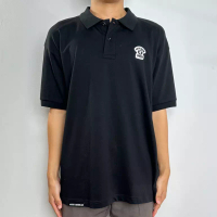 AAPE BY BATHING APE Polo AAPE NOW UNION PATCH POCKET BLACK POLO 100% ORIGINAL