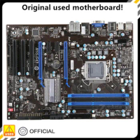 For H55-G43 ATX Motherboard LGA 1156 DDR3 16GB For Intel H55 Desktop Mainboard SATA II PCI-E X16 Used AMI BIOS