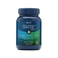 【GNC 健安喜】三倍魚油迷你軟膠囊 120粒/瓶(深海高濃度魚油/促進代謝/腸溶劑型無腥味)