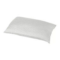 BRANDLILJA 枕頭套, 灰色/條紋, 50x80 公分