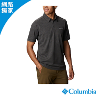 Columbia哥倫比亞 男款-快排短袖POLO衫-黑色 UAE29960BK/JS