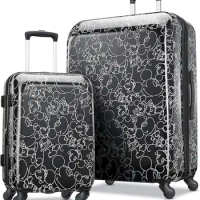 AMERICAN TOURISTER Hardside Luggage With Spinner Wheels, Mouse Scribbler Multi-Face, 2-Piece Set (20/28)