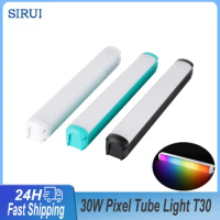 SIRUI 30W Pixel Tube Light T30 LED Video Light Handheld Tube Wand Stick Photography Lighting APP Control for YouTube Tiktok