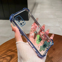 Sarung Telefon, Sarung Bunga Teratai, Bahan Silikon, Perlindungan Empat Penjuru, Sarung Lutsinar, Se
