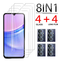 8-in-1 Screen Protector For Samsung Galaxy A15 5G Camera Lens Film For Samsung Galaxy A15 4G GalaxyA15 Tempered Glass 6.55inch
