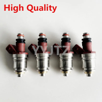 Kailey หัวฉีดน้ำมันเชื้อเพลิง Artudatech 4 ชิ้น รุ่น 16600-86G00 สำหรับ Nissan Pickup D21 2.4L I4 ปี