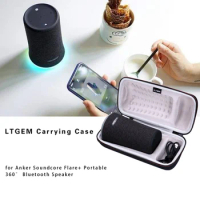 LTGEM EVA Hard Case for Anker Soundcore Flare+ Plus Portable 360 Bluetooth Speaker