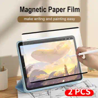 2Pcs Like Paper Screen Protector For Apple iPad 10 2022 10.9 9 2021 10.2 8 2020 7 2019 Air 5 4 3 Mini 6 7.9 Magnetic Paper Film