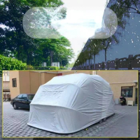 Automatic Mobile Bike Shed Folding Garage Parking Shed Outdoor Rainproof and Sun Protection Tarpaulin Car Parking