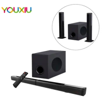 80W Bluetooth Speaker 5.0 TV SoundBar 2.1 Home Theater System 3D Surround Sound Bar Remote Control With Subwoofer For TV