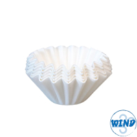 WIND 185蛋糕濾紙 波浪紋濾紙 1~4人份 100張-白色