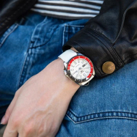 Original SEIKO 5 Automatic Mechanical Watch Red Black Watchs 10Bar Waterproof Luminous Casual Men's Watch