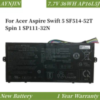 New AP16L5J Laptop Battery For Acer Aspire Swift 5 SP111-32N SF514-52T Spin 1 2ICP4/91/91 7.7V 36Wh 4670mAh