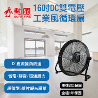 勳風16吋DC直流變頻雙電壓工業風循環扇/電風扇 落地扇(HFB-S0816)