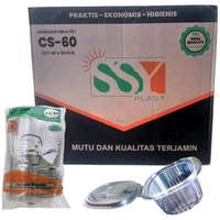 Sekarton Mika Cup Sambal Puding 40 Pack 60ml Agar Praktis Higienis Grosir