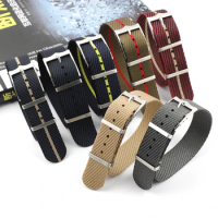 High Quality Nylon Strap Premium Seatbelt Watchband 20mm 22m Military Wristband for Tudor Watch Replacement