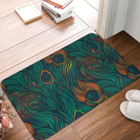 Peacock Pattern Meme Y2K Bath Mat Rug Home Doormat Living Room Carpet Decor