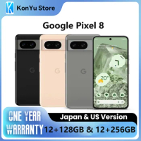 Google Pixel 8 Google Tensor G3 4575 mAh 12GB 128GB &amp; 256GB OLED Android 14 27W wired Brand New Sealed JP AND US Version