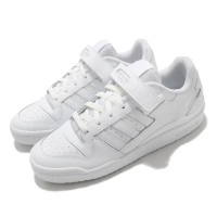 【adidas 愛迪達】休閒鞋 Forum Low 運動 男鞋 愛迪達 基本款 簡約 舒適 穿搭 全白(FY7755)