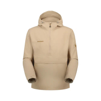 【Mammut 長毛象官方直營】Hiking WB Hooded Anorak AF 日系防潑水連帽風衣 薩凡納褐 中性款 #1012-00730