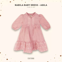 Bohopanna BOHOPANNA - RAYA COLLECTION - NABILA BABY DRESS - GAMIS ANAK - DRESS ANAK - AQILA