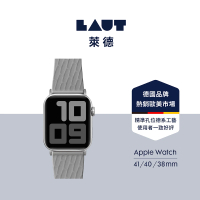 【LAUT 萊德】Apple Watch 38/40/41mm 舒適運動錶帶-灰