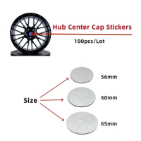 100pcs 56mm 60mm 65mm Metal Car Wheel Center Hub Cap Badge Logo Rim Cover Emblem Sticker Styling Accessories For BMW Benz Audi