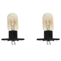 2 PACK Microwave Bulb,T170 Base,20W 240V Light for Universal Oven,Include Fits for Compatible with Panasonic Daewoo, Sharp