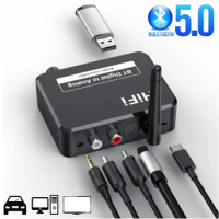 HiFi Music Bluetooth 5.0 Receiver Digital Optical Fiber Analog Audio Converter USB Player for One Plus 8 9 Pro 7 7T 7pro 6T 6