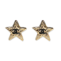 Chanel 新款溶解星星耳環(金色)