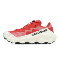Salomon 越野跑鞋 S/LAB Ultra Glide 男鞋 紅 白 抽繩 緩衝 抓地 戶外 運動鞋 薩洛蒙 L47701200