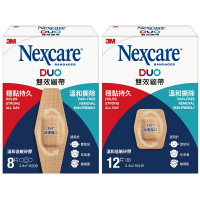 【醫護寶】3M DUO雙效繃帶(滅菌) (12片/8片) OK繃 溫和剝離矽膠帶