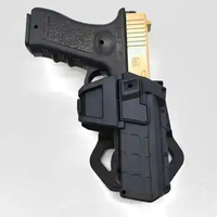 Tactical Gun Holster for Glock 19 Gen1-4 Movable Locking Pistol Holster with Flashlight Laser Airsoft Mounted Handgun Case